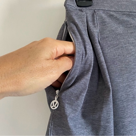 Lululemon Athletica & go City Beautiful Skort Activewear Gray Heathered Size 6 - Picture 11 of 16